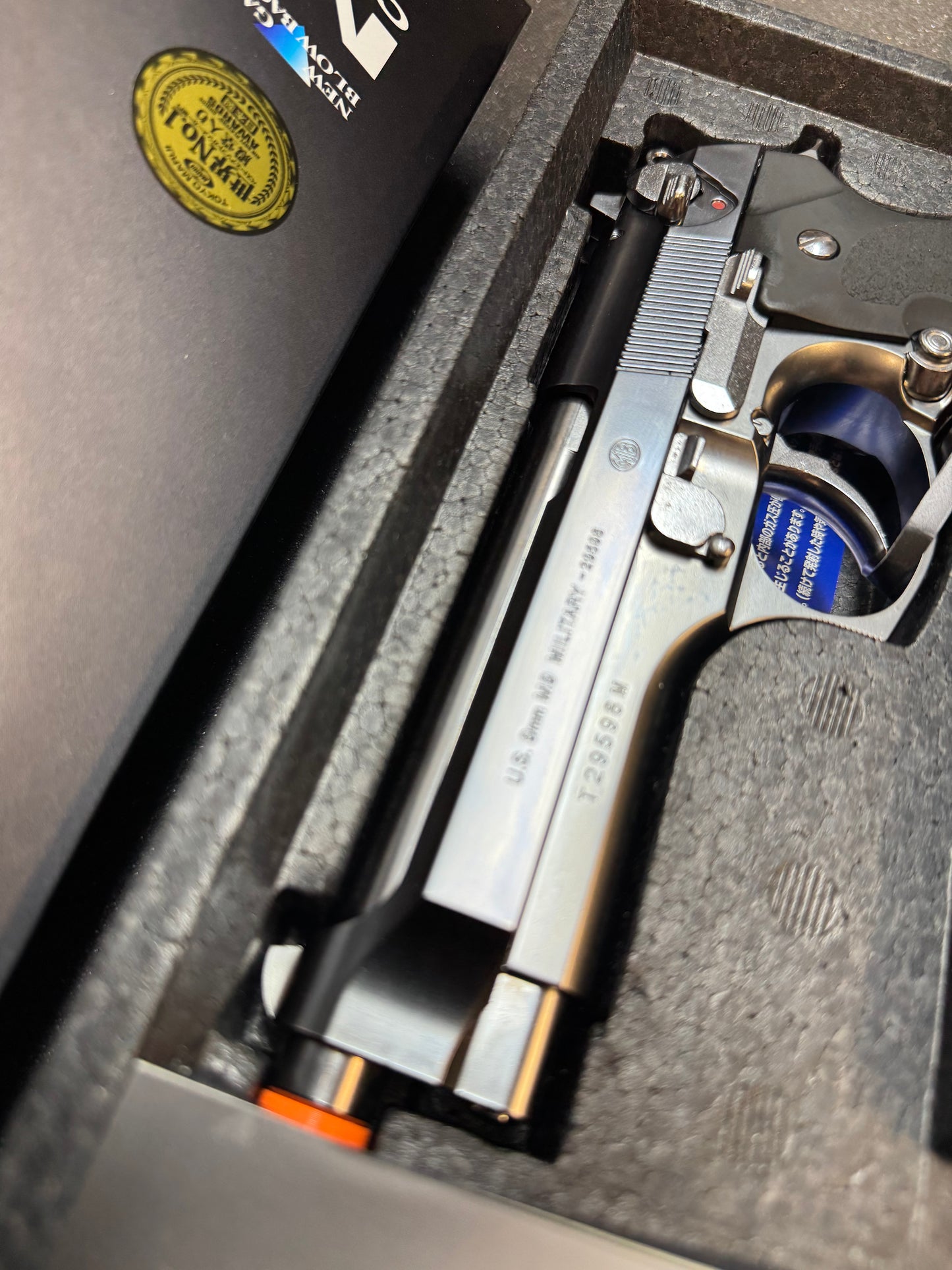 TOKYO MARUI Licensed M92F Chrome Stainless GBB Pistol