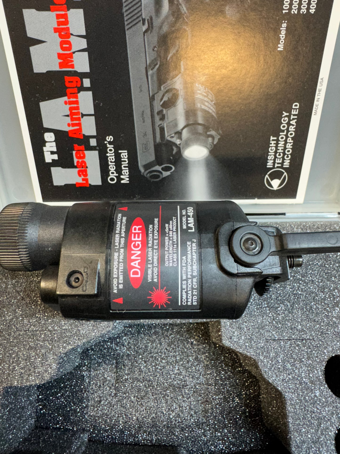 Insight LAM 450 Laser Aiming Module For H&K Mark 23