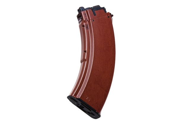 TOKYO MARUI AKM / AKX BAKELITE REALSKIN GAS MAGAZINE (35 RDS, ALUMINUM MAGAZINE)