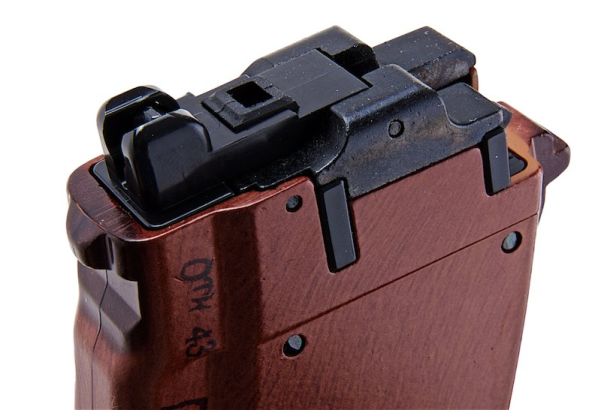 TOKYO MARUI AKM / AKX BAKELITE REALSKIN GAS MAGAZINE (35 RDS, ALUMINUM MAGAZINE)