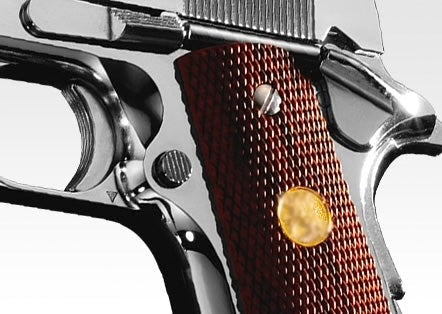 TOKYO MARUI Licensed Colt Gov Series 70 Nickel Finish GBB Pistol