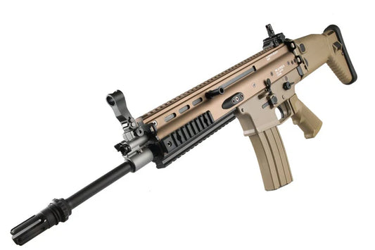 Tokyo Marui Next Generation Recoil Shock System FNH Licensed SCAR-L AEG Rifle in FDE