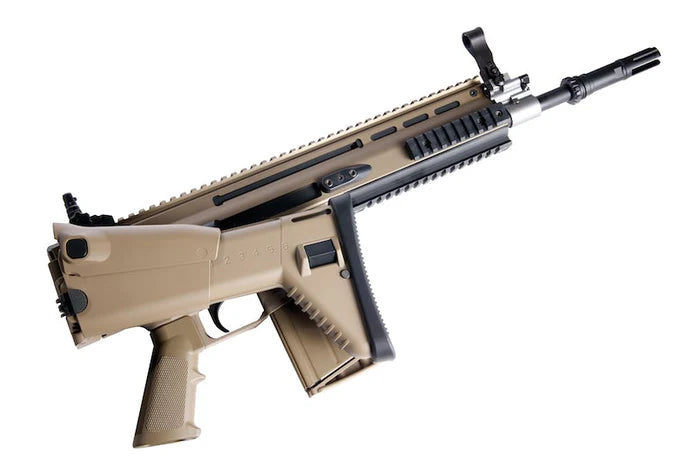Tokyo Marui Next Generation Recoil Shock System FNH Licensed SCAR-H (Heavy) AEG Rifle in FDE