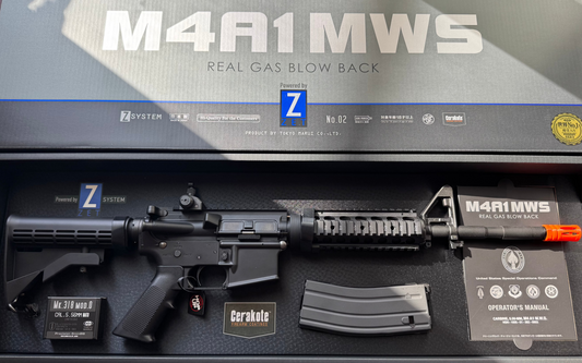 Tokyo Marui Colt Licensed M4A1 MWS ZET System Cerakote Finish Gas Blowback Rifle