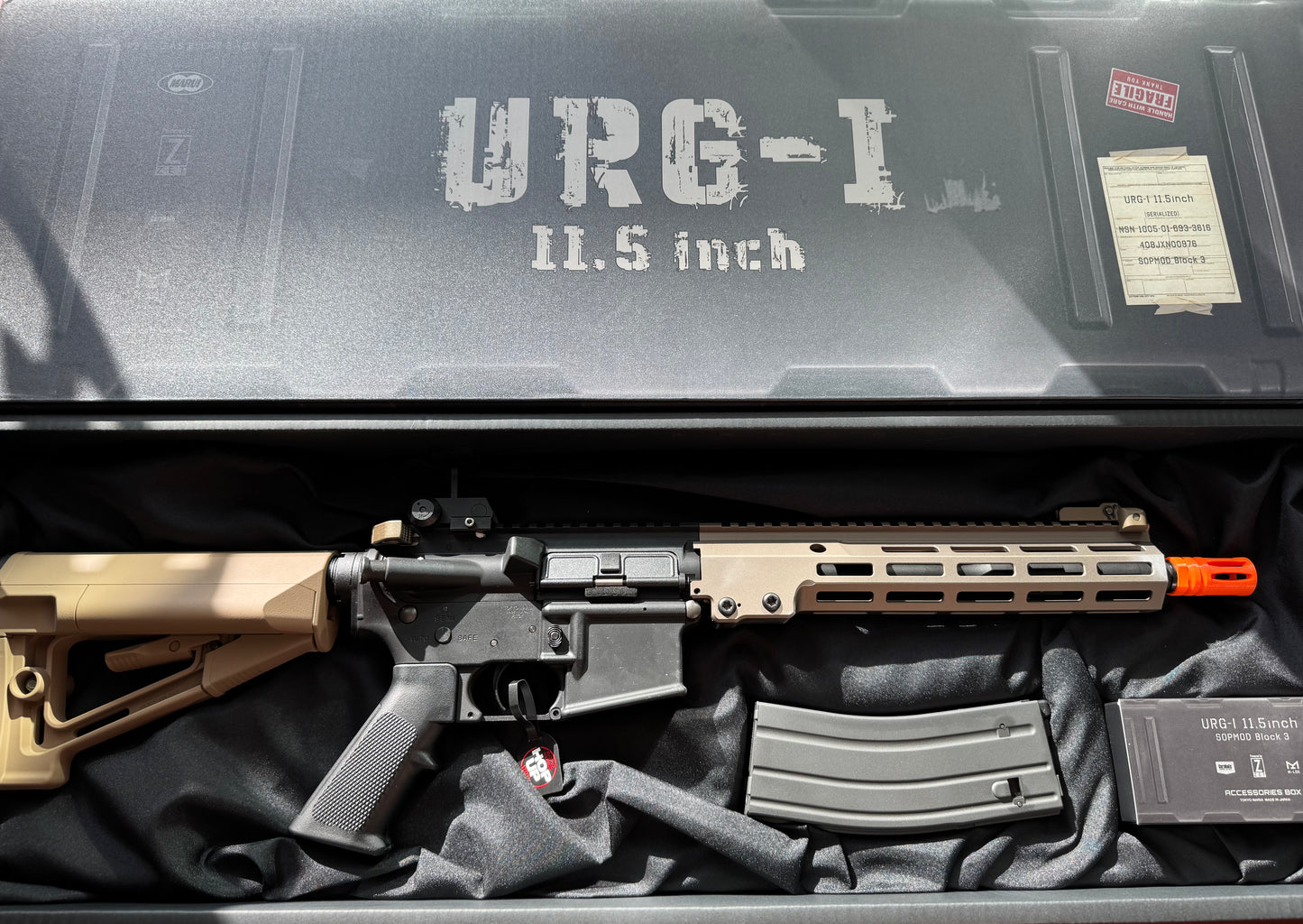 Tokyo Marui Colt Licensed URGI M4 11.5 Inch MWS ZET System Cerakote Finish Gas Blowback Rifle