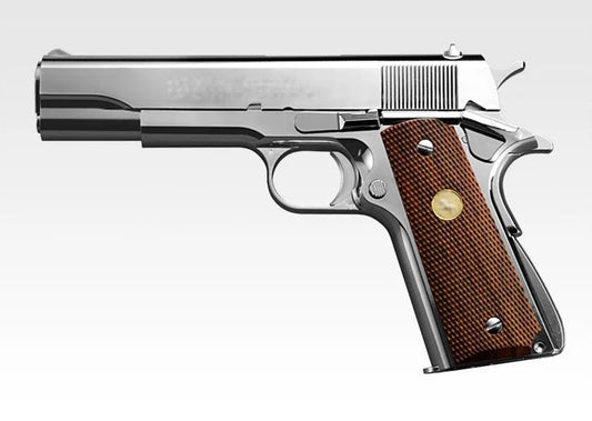 TOKYO MARUI Licensed Colt Gov Series 70 Nickel Finish GBB Pistol